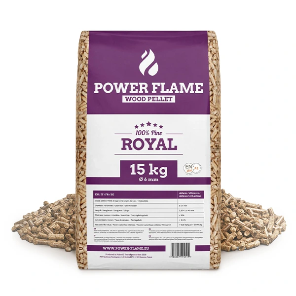 Pellet de madera Power Flame 15 kg - Imagen 2