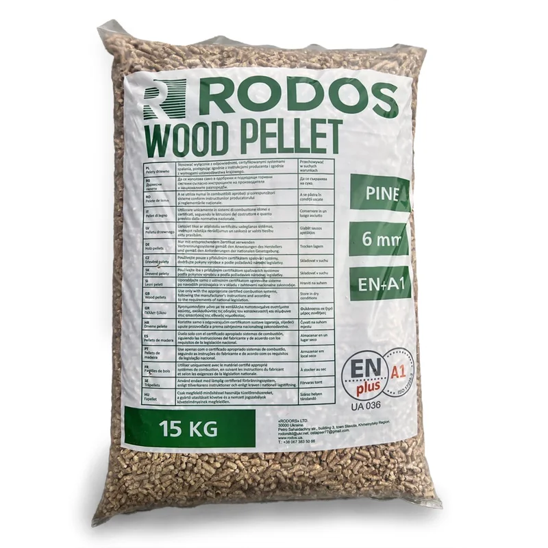 Pellet de madera Rodos 15 kg