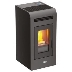 Estufa de pellet canalizable 14kW gris Stove